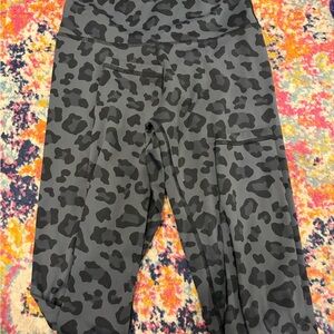 Black Leopard Print Leggings